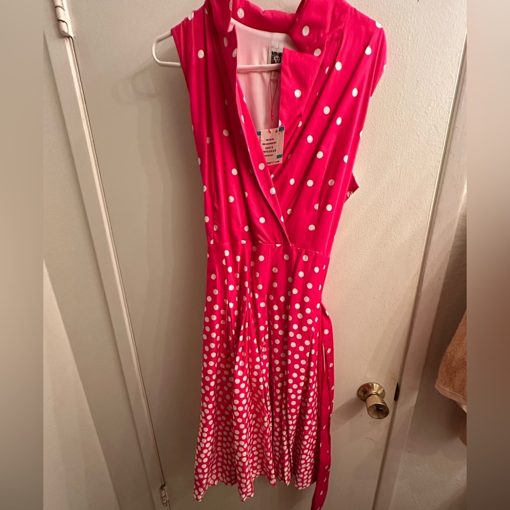 Ann Klein deep pink grapefruit color size 16 new with tags
